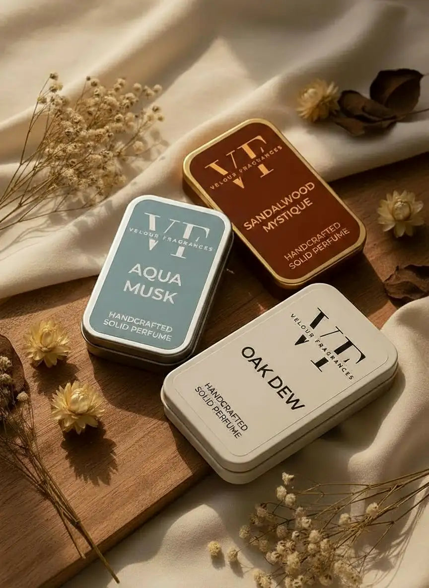 Velour The Wood & Wave Trio - Set Of 3 Solid Perfumes For Men