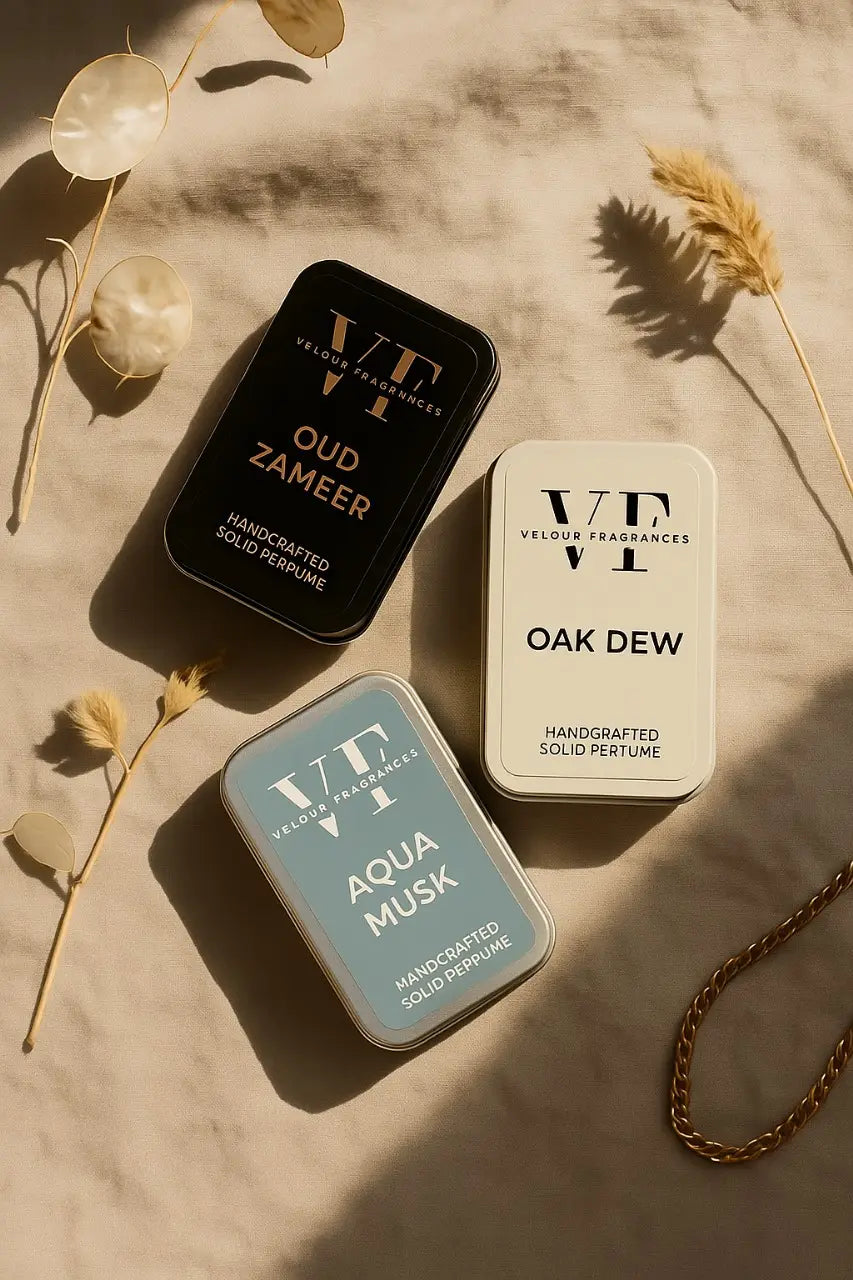 Velour Alpha Blend Trio - Set Of 3 Solid Perfumes For Men