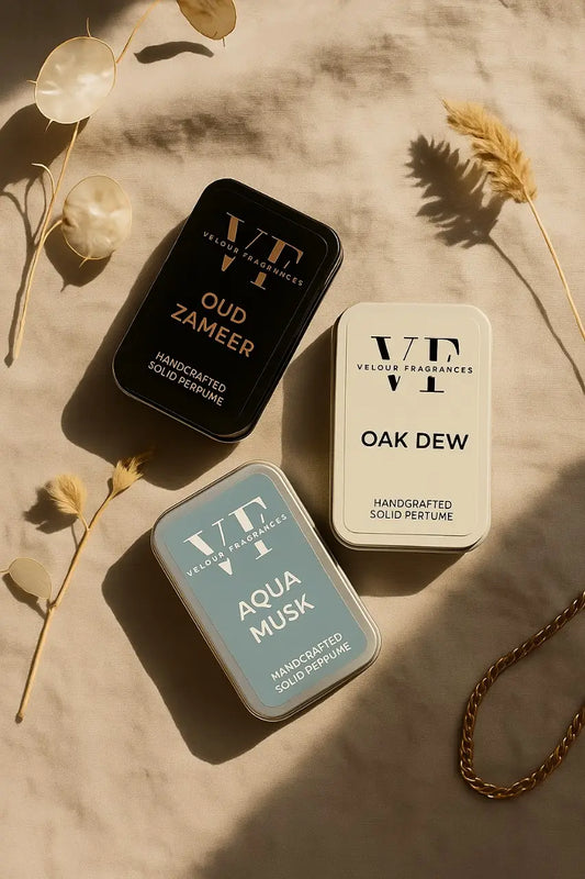 Alpha Blend Trio - Set Of 3 Solid Perfumes For Men