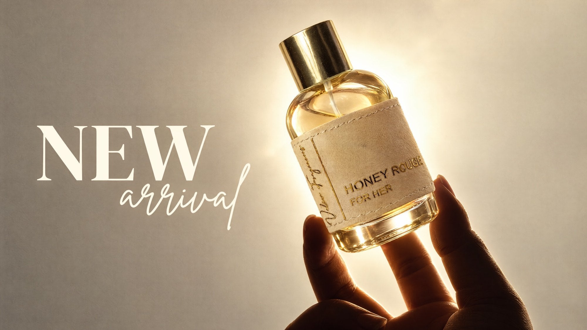 New arrival — Honey Rouge for her, held up to warm light